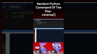 Random Python Command Of The Day, .reverse() #coding #python #programming