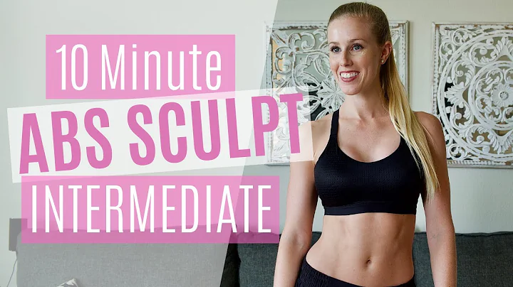 10 Min ABS SCULPT WORKOUT - INTERMEDIATE - (NO EQU...