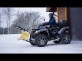 Extreme Fast Snow Plowing With Tapered Snow Plow System.