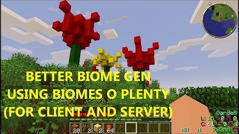 Minecraft Biomes O Plenty Client Server Better WorldGen Less Oceans BOP Tutorial Help Technic FTB