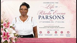 Mrs Rhoda Evena Parsons - Funeral Service