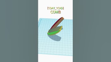 [1DAY_1CAD] COMB #shorts #tinkercad #project