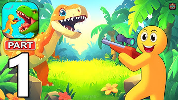 Dino Hunter - Gameplay Walkthrough Part 1 Dinosaur Hunter Adventure (Android, iOS)