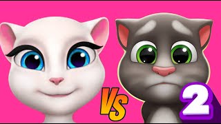 My Talking Tom 2 VS My Talking Angela - GAMEPLAY 4U