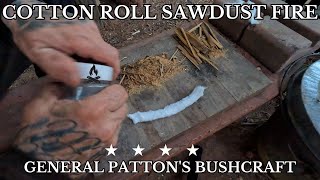 HOW TO USE A COTTON BALL ROLL AND SAWDUST FOR FIRE 🔥🔥