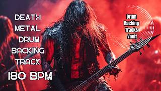 180 BPM Death Metal Drum Backing Track | High-Velocity Technical Drive