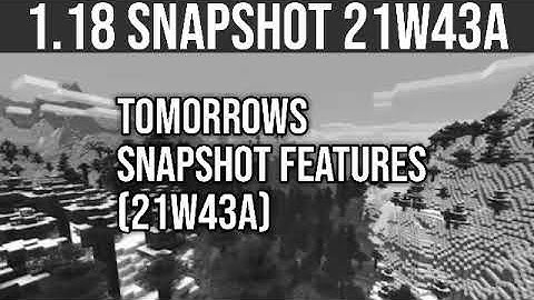 Minecraft 1.18 Snapshot 21W43A Rollout Is Here