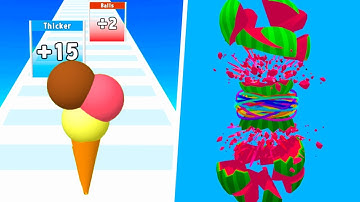LEVEL UP Popsicle Stack, Ice Cream Rush - 1⭐Max Level Gameplay Walkthrough (Freeplay)