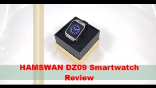 HAMSWAN Bluetooth 3.0 Smartwatch DZ09 Review | BEST WATCH?