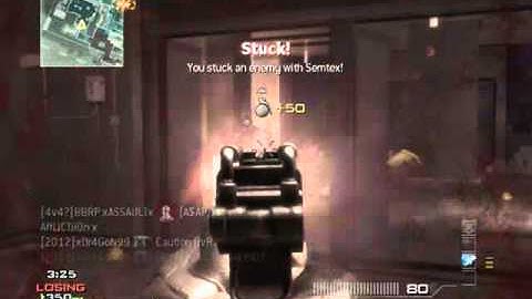 MW3 Clip |  Nice Skorpion kills & Semtex stick!
