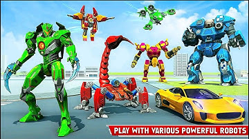 Mech War Robot Scorpion UFO Multiple Transform 2022 #2 - Android iOS Gameplay