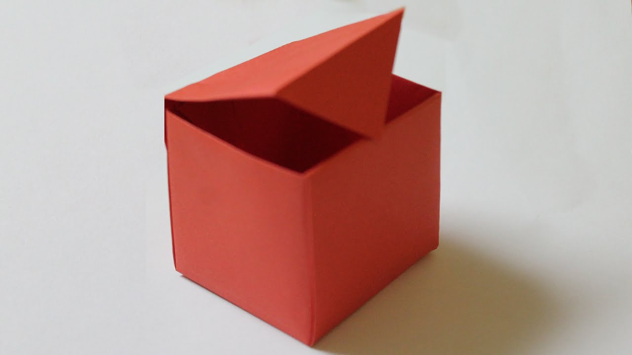 How to make a paper box that opens and closes YouTube