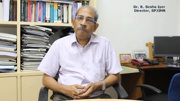 Message for PGCIM by Dr. R. Sesha Iyer, Director, SPJIMR