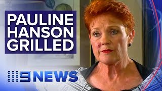 Exclusive: Hanson challenged over Al Jazeera sting | Nine News Australia