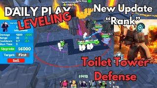 New Update Rank Toilet Tower Defense Roblox #roblox