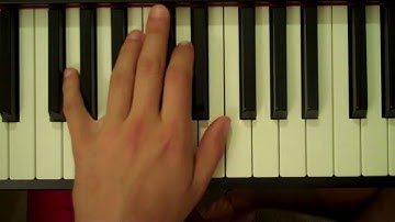 How To Play a G Major Seventh Chord on Piano (Left Hand)