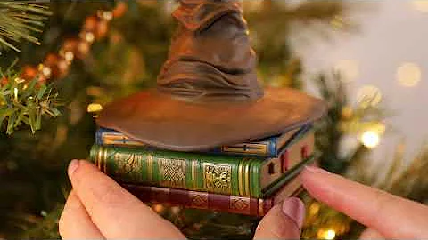 Harry Potter Sorting Hat Christmas Ornament 2022 with Sound and Motion