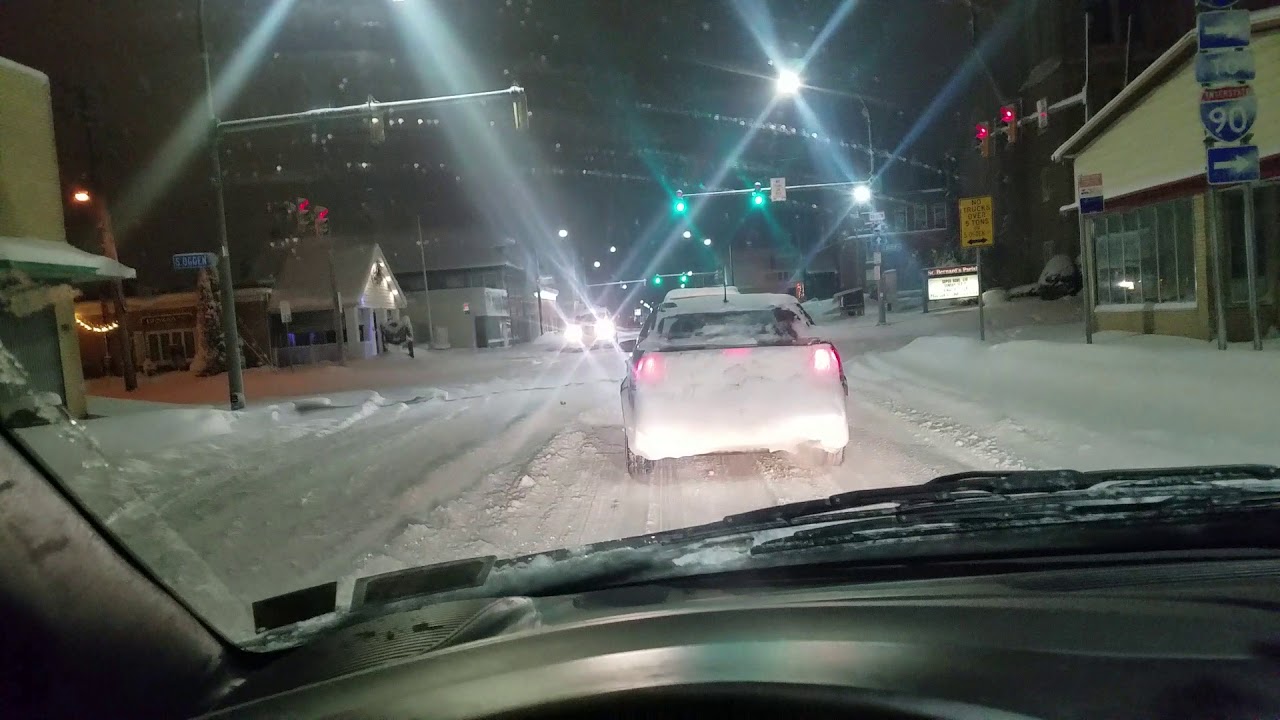 Buffalo snow storm in Kaisertown New York. YouTube