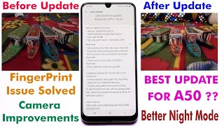 Samsung Galaxy A50 December Update |Camera Improvements| Finger Print Sensor Issues Solved|