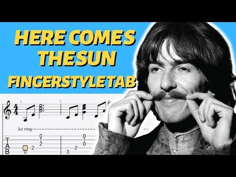 Here Comes The Sun Fingerstyle Tab Bundle: The Beatles - Full & Easy Versions (PDF + Guitar Pro)