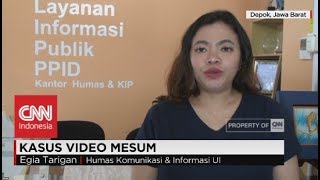 Polisi Cari Tahu Identitas Pelaku Video Mesum di Kampus UI Depok