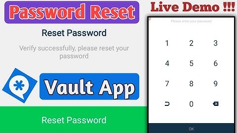Vault App ka password kaise tode 2022 | Vault App Forgot Password | Recover Vault App Password