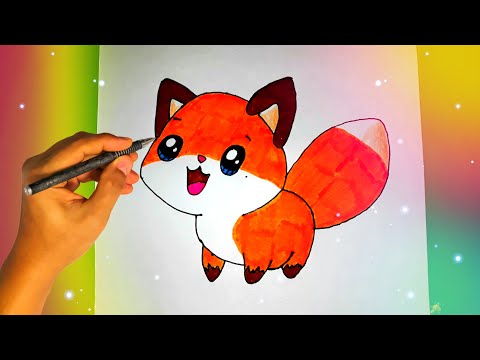 Как просто рисовать ЛИСУ? How to draw a Fox