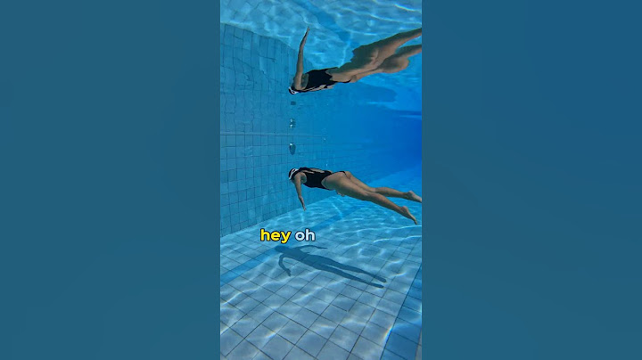 How to swim underwater without swimming