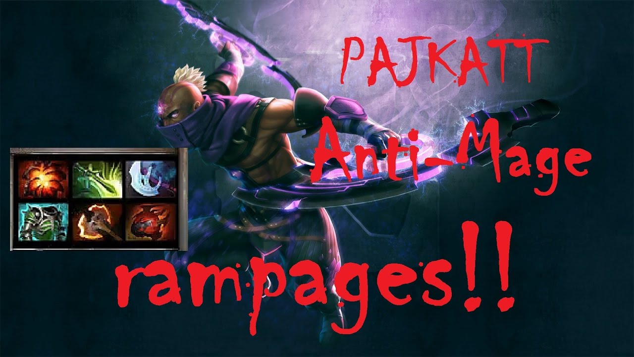 Pajkatt Anti-Mage Pro Gameplay | Rampages Anti-Mage | Dota 2 Gameplay
