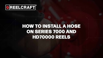 How To Install A Hose - Reelcraft Series 7000 and HD70000 Reels