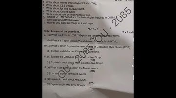 #ou degree 4th sem web technology question paper #b.com(CBCS)