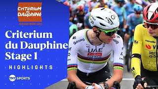 Dramatic Opener 2025 Criterium Du Dauphine Stage 1 Race Highlights Tnt Sports Cycling