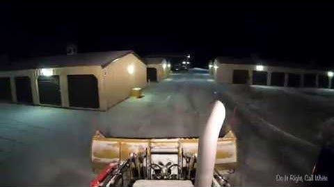 [ULTRA 4K] 2018 CAT 420F PLOWING SNOW ❄️