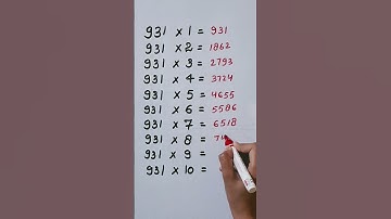 Find mistake in last digit of Table 931..🤔 #reasoning #maths #shorts