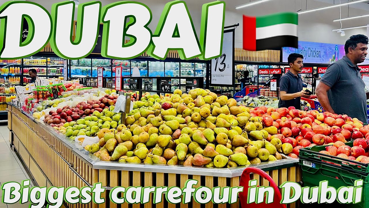 PRICES IN DUBAI BIGGEST HYPERMARKET CARREFOUR FULL REVIEW 2024 | 4K || 🇦🇪