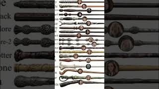 Different types of wands used in Harry Potter