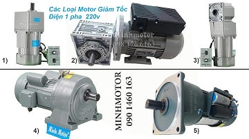 Motor Giảm Tốc 1 Pha, Động Cơ Giảm Tốc 220v Các Loại | MinhMotor
