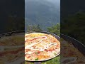 Tasty food made on mountain  solo camping  travel map lk