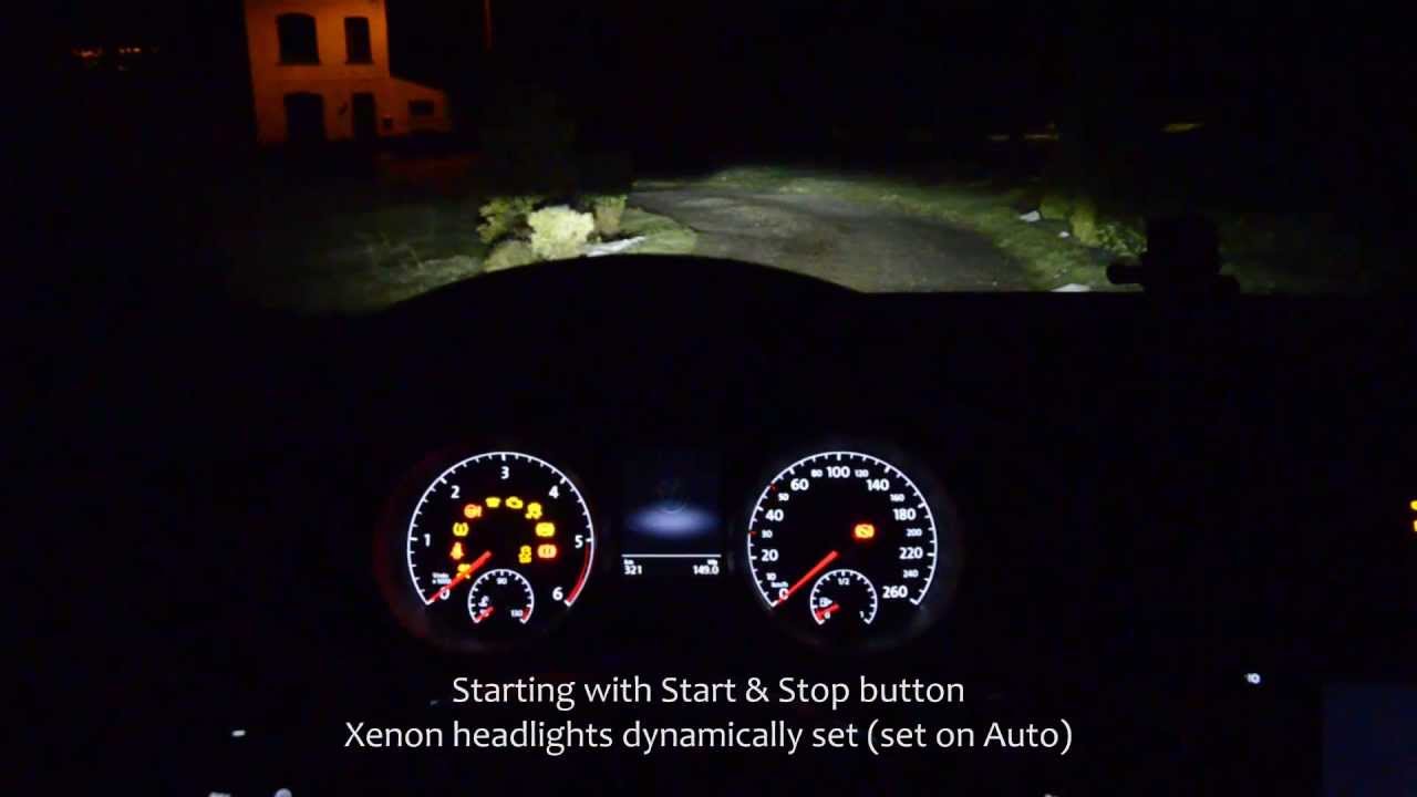 Vw Golf 7 Mk7 Interior At Night Hd