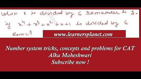 Number System workshop- 4, Free Quant video lectures for CAT, CMAT, XAT