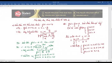 Toán 10. Xét dấu nhị thức bậc nhất,bậc 2 - Toán thầy Quân AQ.