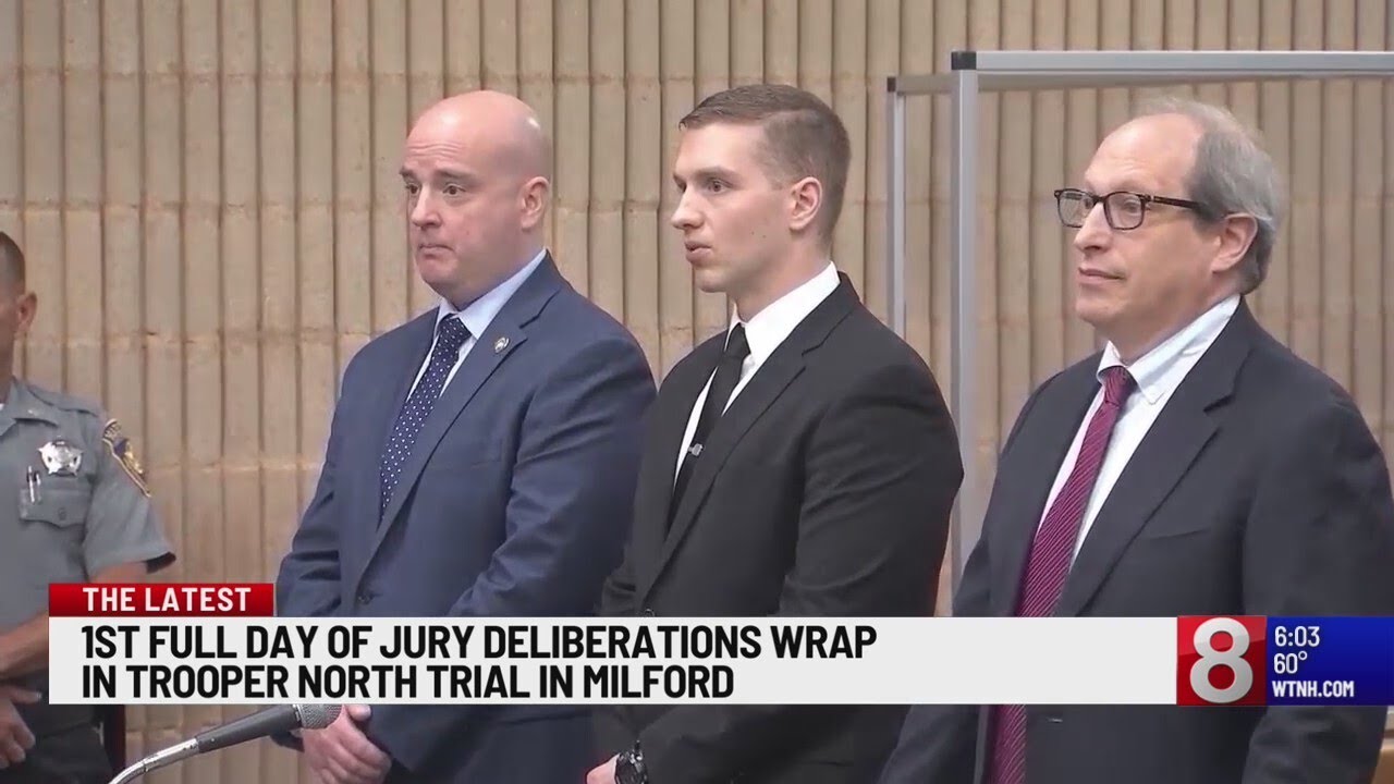1st full day of jury deliberations wrap in Trooper North trial in ...
