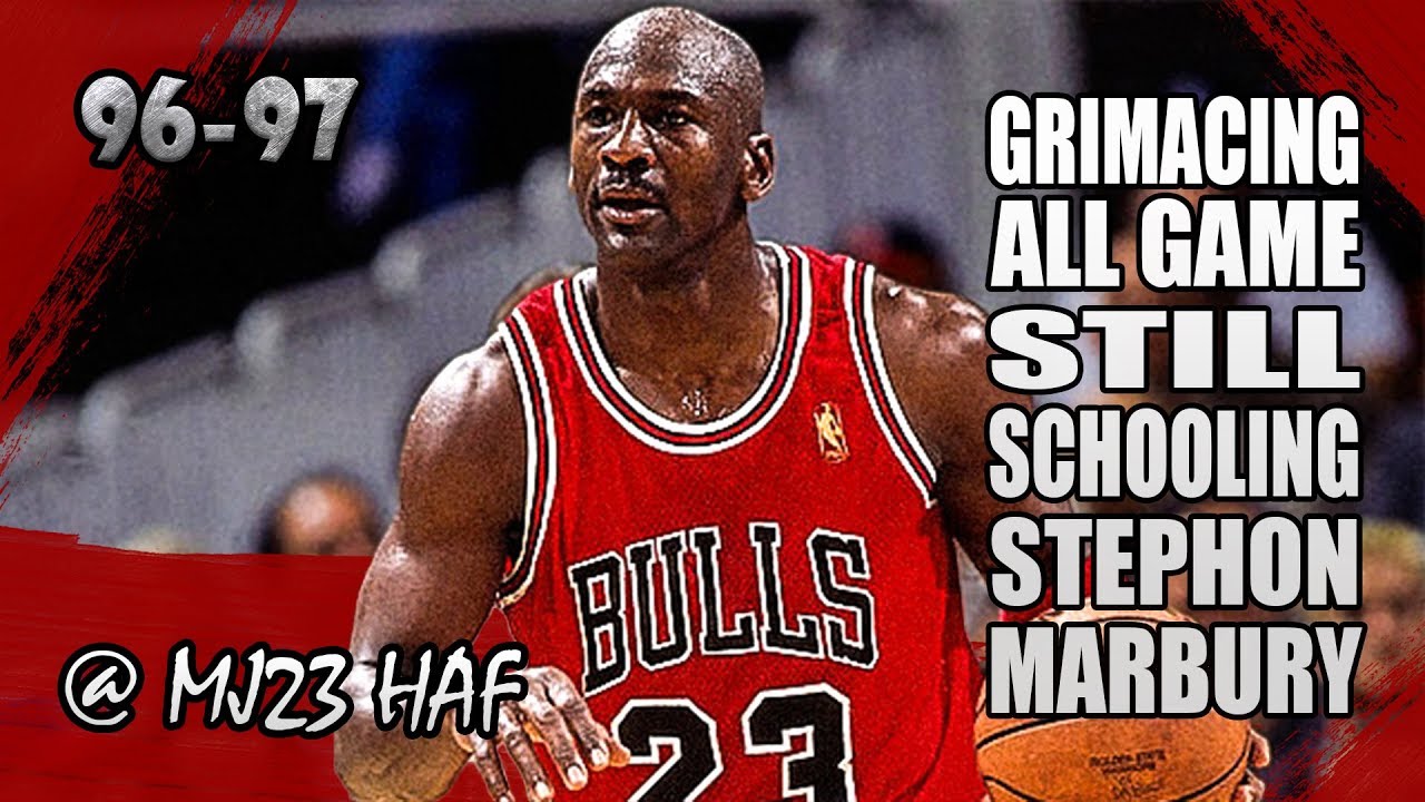 Michael Jordan Highlights vs Wolves (1997.01.15)-25pts,Played with Grimace,Still Schooling Marbury!