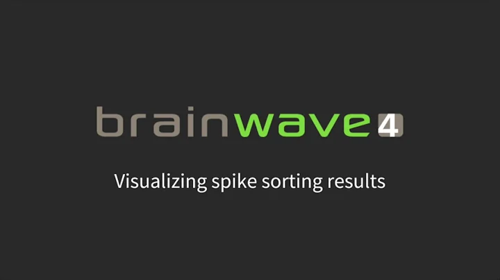 Visualizing spike sorting results