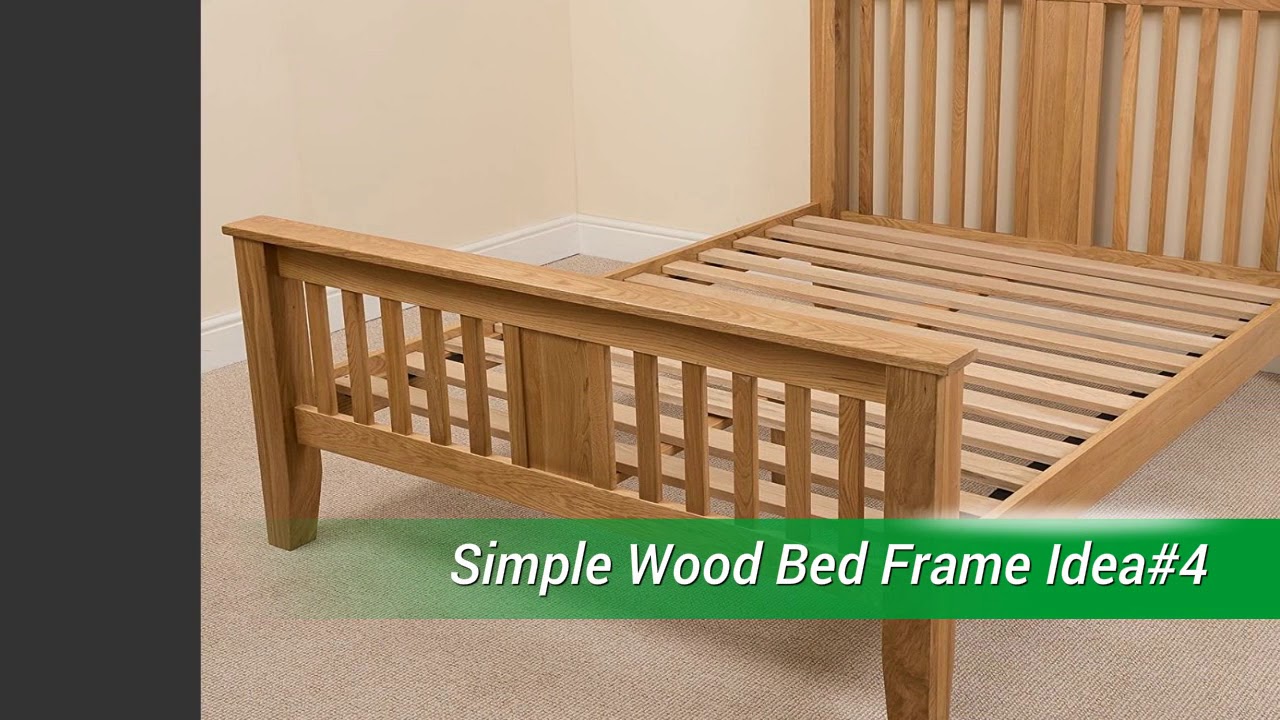 10 Simple Wood Bed Frame Ideas You, Mission Style King Size Bed Frame Plans