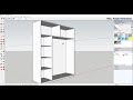 Diseño de closet en Sketchup Pro 2020