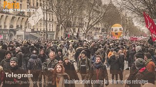 En direct: Manifestation contre la réforme des retraites partie 5