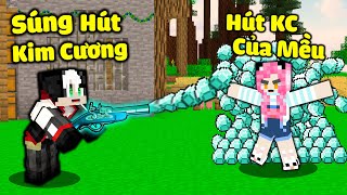Redhood Chế Tạo Súng Hút Kim Cương Troll Mều Trong Minecraftredhood Ăn Trộm Kim Cương Của Mều