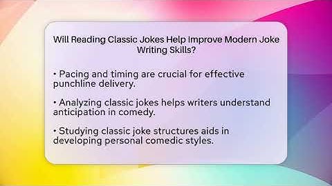 Will Reading Classic Jokes Help Improve Modern Joke Writing Skills? | Open Mic Manual News