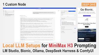 🟠 5 Local LLM Setups for MiniMax H3 Prompting: LM Studio, Bionic, Ollama, DeepSeek Harness & ComfyUI